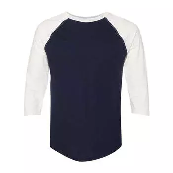 Футболка бейсбольная Champion Premium Fashion с рукавом реглан три четверти, цвет navy/ chalk white