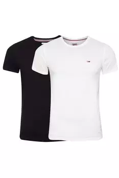 Футболка - Белая - Приталенная Tommy Jeans, белый