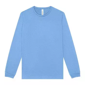 Футболка Bella + Canvas Heather из ПВХ с длинными рукавами Bella+Canvas, цвет Heather Carolina Blue