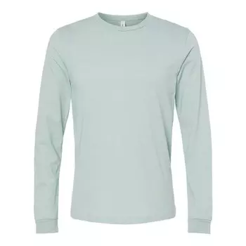 Футболка Bella + Canvas Heather из ПВХ с длинными рукавами Bella+Canvas, цвет Heather Dusty Blue