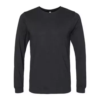 Футболка Bella + Canvas Heather из ПВХ с длинными рукавами Bella+Canvas, цвет Solid Black Blend