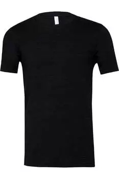 Футболка BELLA + CANVAS Triblend, цвет black heather triblend