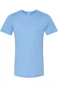 Футболка BELLA + CANVAS Triblend, цвет solid blue triblend