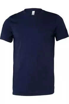 Футболка BELLA + CANVAS Triblend, цвет solid navy triblend