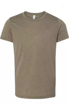 Футболка BELLA + CANVAS Youth Triblend, цвет olive triblend
