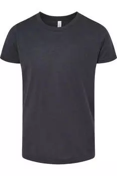 Футболка BELLA + CANVAS Youth Triblend, цвет solid dark grey triblend