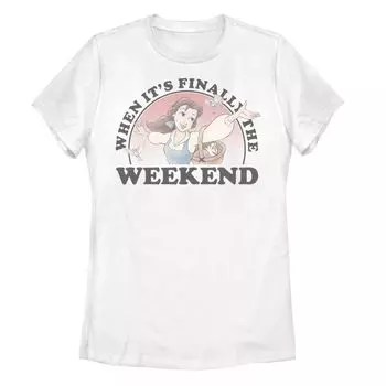 Футболка Belle для юниоров Disney's Beauty And the Beast с надписью "Finally The Weekend" Licensed Character