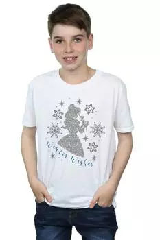 Футболка Belle Winter с силуэтом Disney Princess, белый