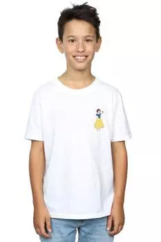 Футболка «Белоснежка на груди» Disney Princess, белый