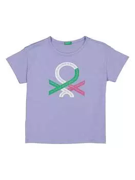 Футболка Benetton, фиолетовый