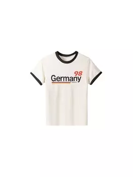 Футболка Bershka, экрю