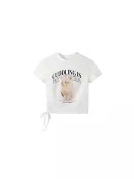 Футболка Bershka, белый