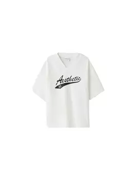 Футболка Bershka, белый