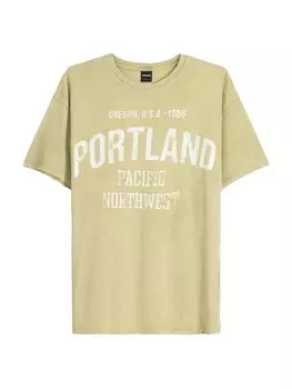 Футболка Bershka, хаки