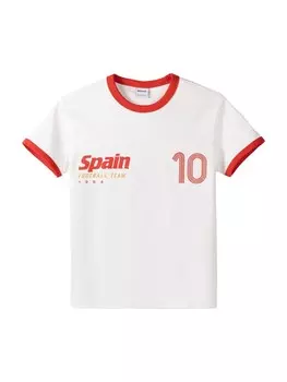 Футболка Bershka, кремовый