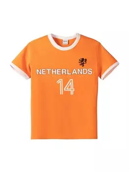 Футболка Bershka, оранжевый