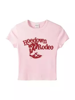 Футболка Bershka, розовый