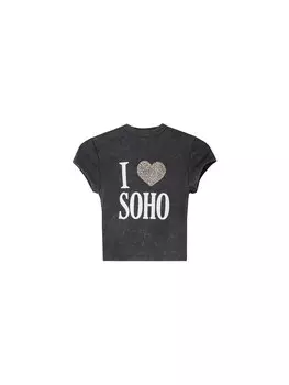 Футболка Bershka Shirt, антрацит