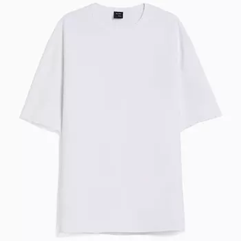 Футболка Bershka Short Sleeve Faded, белый
