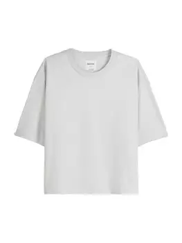 Футболка Bershka, светло-серый