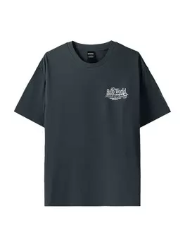 Футболка Bershka, темно-зеленый