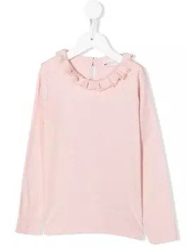 Футболка Bess с длинными рукавами Bonpoint, розовый