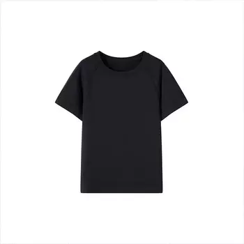 Футболка бесшовная Muji Walker с боковыми швами, черный