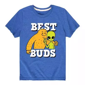 Футболка Best Buds Alien Big Foot для мальчиков 8–20 лет с рисунком Licensed Character