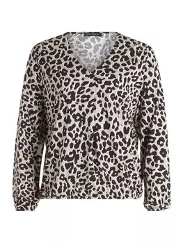 Футболка Betty Barclay Casual-Shirt mit Gummizug, цвет Grau/Schwarz