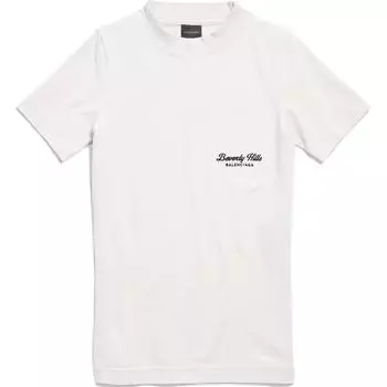 Футболка Beverly Hills с завышенной талией Balenciaga, Ecru