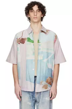 Футболка Beyond с коротким рукавом Our Legacy, цвет marina vista print cotton silk