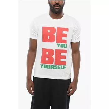 Футболка BEYOU с круглым вырезом и принтом спереди Dsquared2, белый