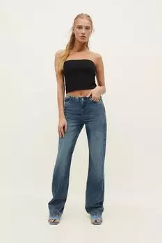 Футболка без бретелек Stradivarius, черный