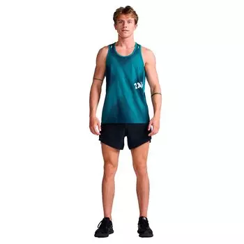 Футболка без рукавов 2XU Light Speed Singlet, синий