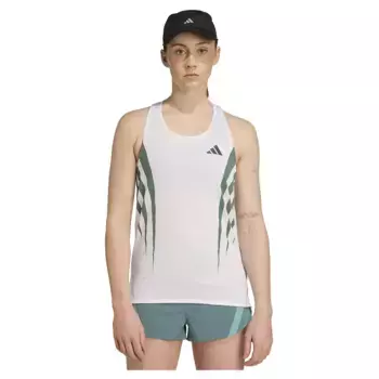 Футболка без рукавов adidas Adizero Archive Running, белый