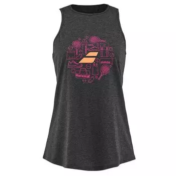 Футболка без рукавов Babolat Padel Cotton, серый