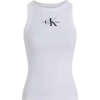 Футболка без рукавов Calvin Klein Jeans Monologo, белый