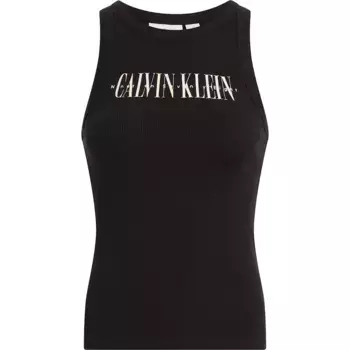 Футболка без рукавов Calvin Klein Jeans Varsity, черный