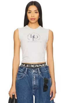 Футболка без рукавов для малышей Alexander Wang, light heather grey