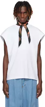 Футболка без рукавов Dries Van Noten, белый