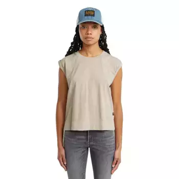 Футболка без рукавов G-Star Back Zip Overdyed, бежевый