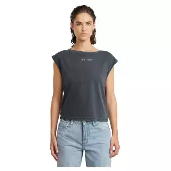 Футболка без рукавов G-Star Mini G-Script Logo Overdyed, серый