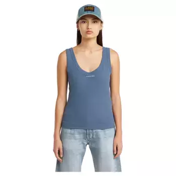 Футболка без рукавов G-Star Slim Rib, синий