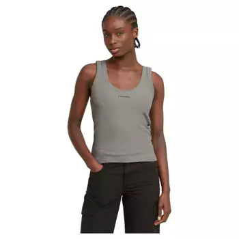 Футболка без рукавов G-Star Slim Rib, серый