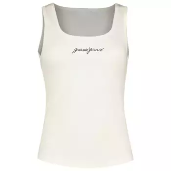 Футболка без рукавов Guess Jeans Gj Slim Rib Embro, белый