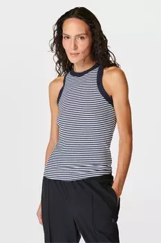 Футболка без рукавов Harper боксерского кроя Sweaty Betty, белый