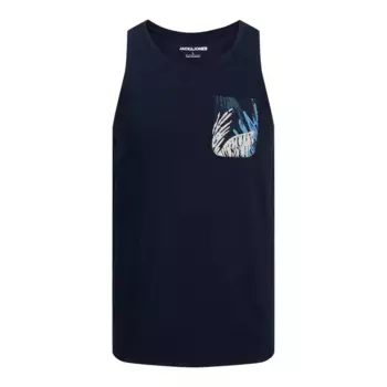 Футболка без рукавов Jack & Jones Hawaii Pocket, синий