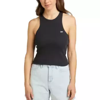 Футболка без рукавов Lee Ribbed, черный