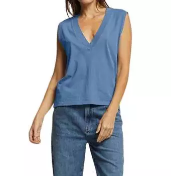 Футболка без рукавов Margot в цвете Carolina Blue PERFECTWHITETEE