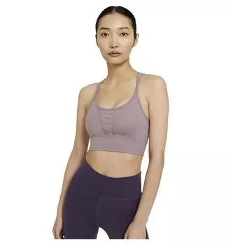 Футболка без рукавов Nike Dri-Fit Lux Cropped Lacing, фиолетовый